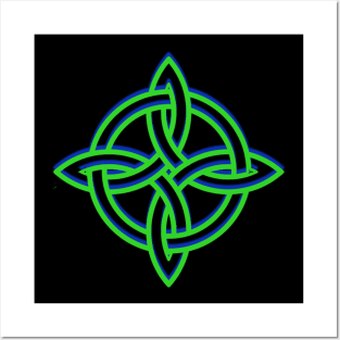 Green Celtic Knot Posters and Art